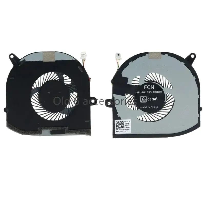 New For Dell XPS 15 9570 7590 Precision 5530 P56F002 Laptop CPU GPU Cooling Fan @%