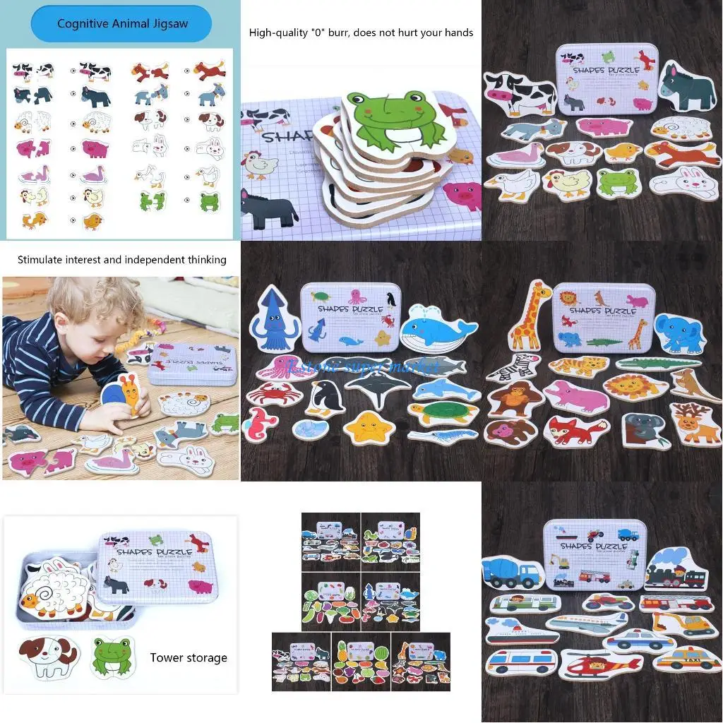 

090B Sorting Puzzle Learning Toy Early Educational Birthday Gift for Baby 12Month+