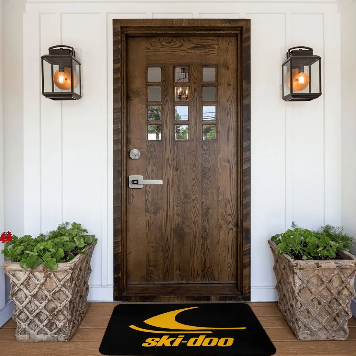 Vintage Ski Doo Doormat Rugs Carpet Mats Footpad Polyester Anti-slip Cushion Front Room Corridor Kitchen Bedroom Balcony Toilet