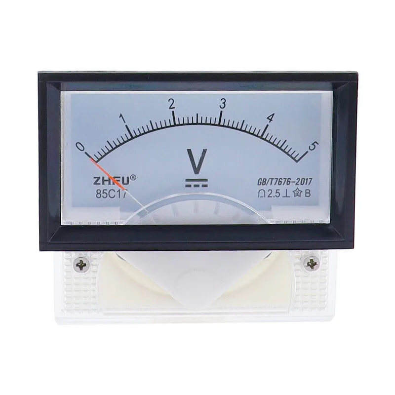 85C17 5V 10V 15V 20V 30V 50V 100V 250V 300V 450V 1000V DC Panel Meter Voltmeter for Voltage Testing