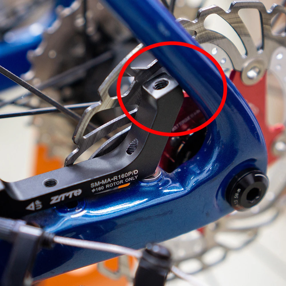 Bicycle Caliper Converter Flat Mount To Post Mount Disc Brake Adaptor for 140/160mm Rotors Road Disc Brake