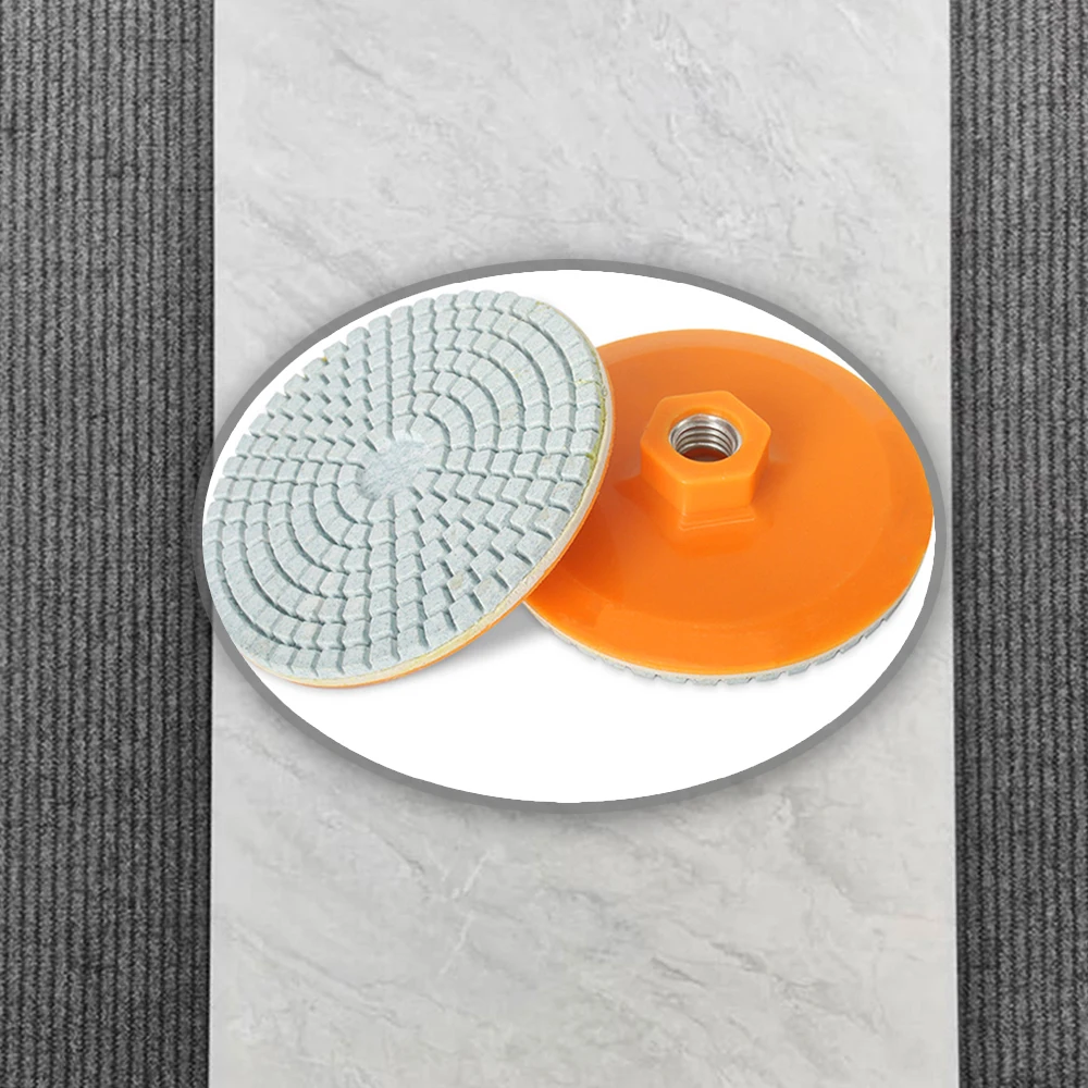 DIY Projects Orange Color Diamond Polishing Pads Abrasive Tool Comprehensive Material Compatibility Exceptional Sharpness