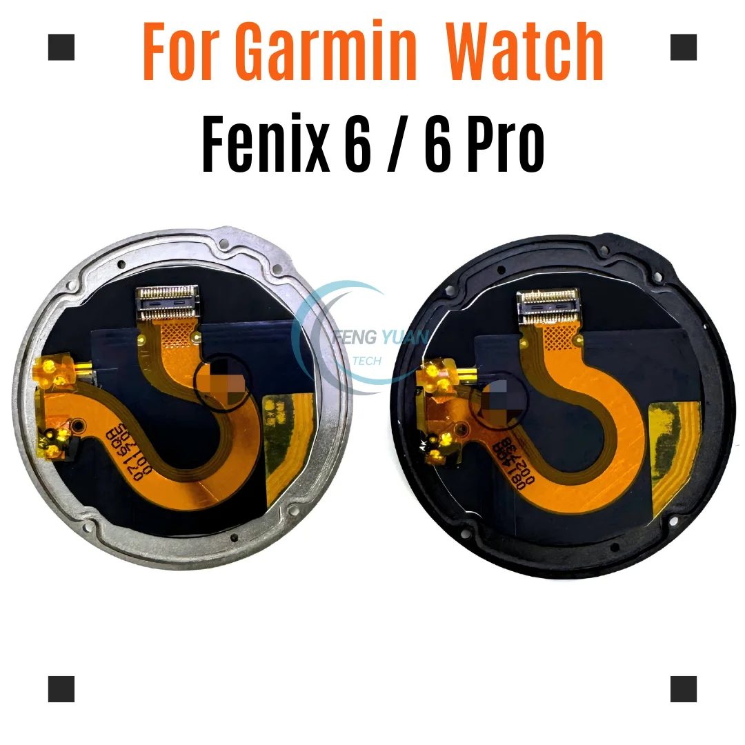 LCD Screen Replacement For Garmin Fenix 6 6 Pro Non-Solar Version Display Repair Parts
