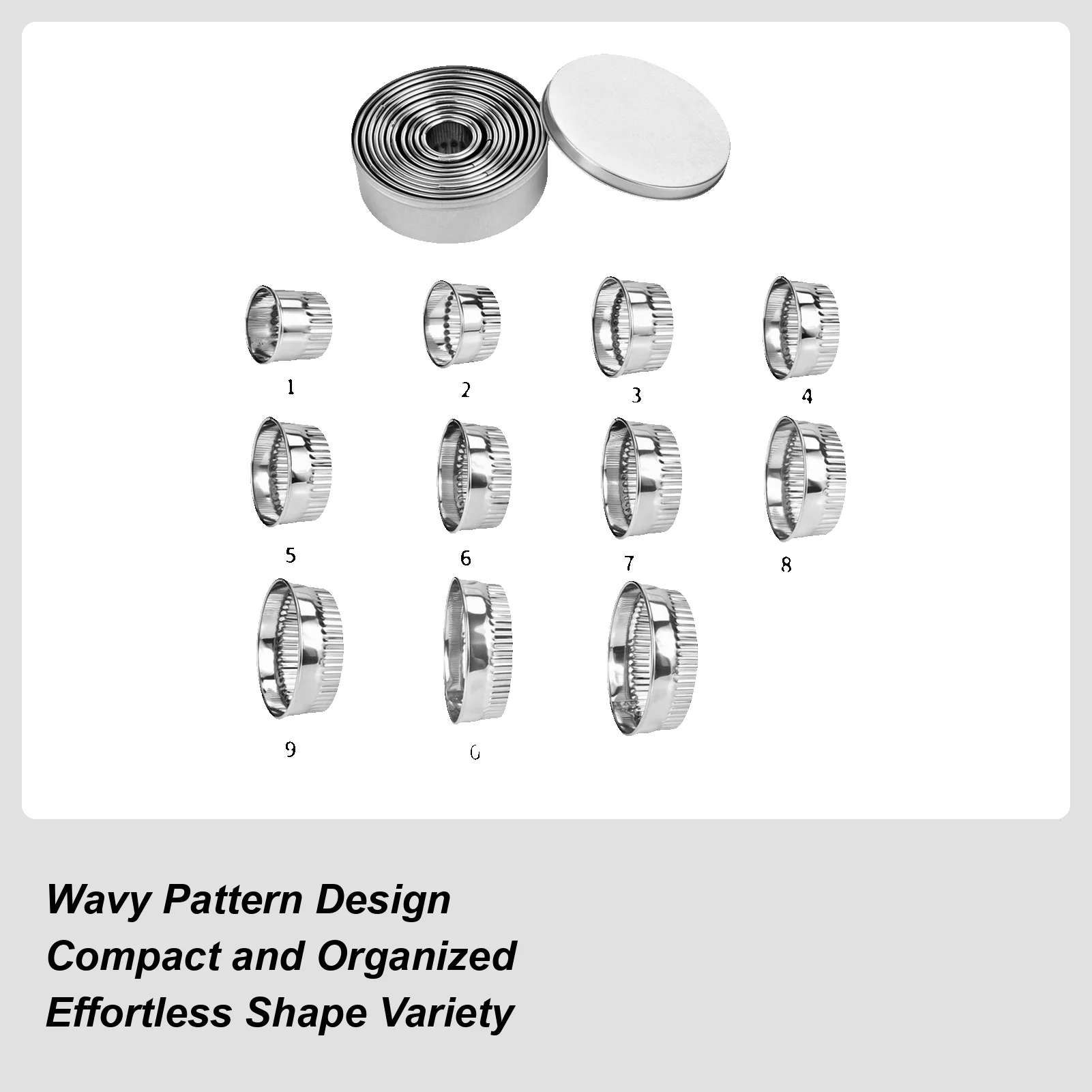 

Праздничный резак для печенья из нержавеющей стали, штабелируемый инструмент, кухонный резак для печенья для выпечки, приготовления пищи, кухни, вечеринки в помещении и на открытом воздухе