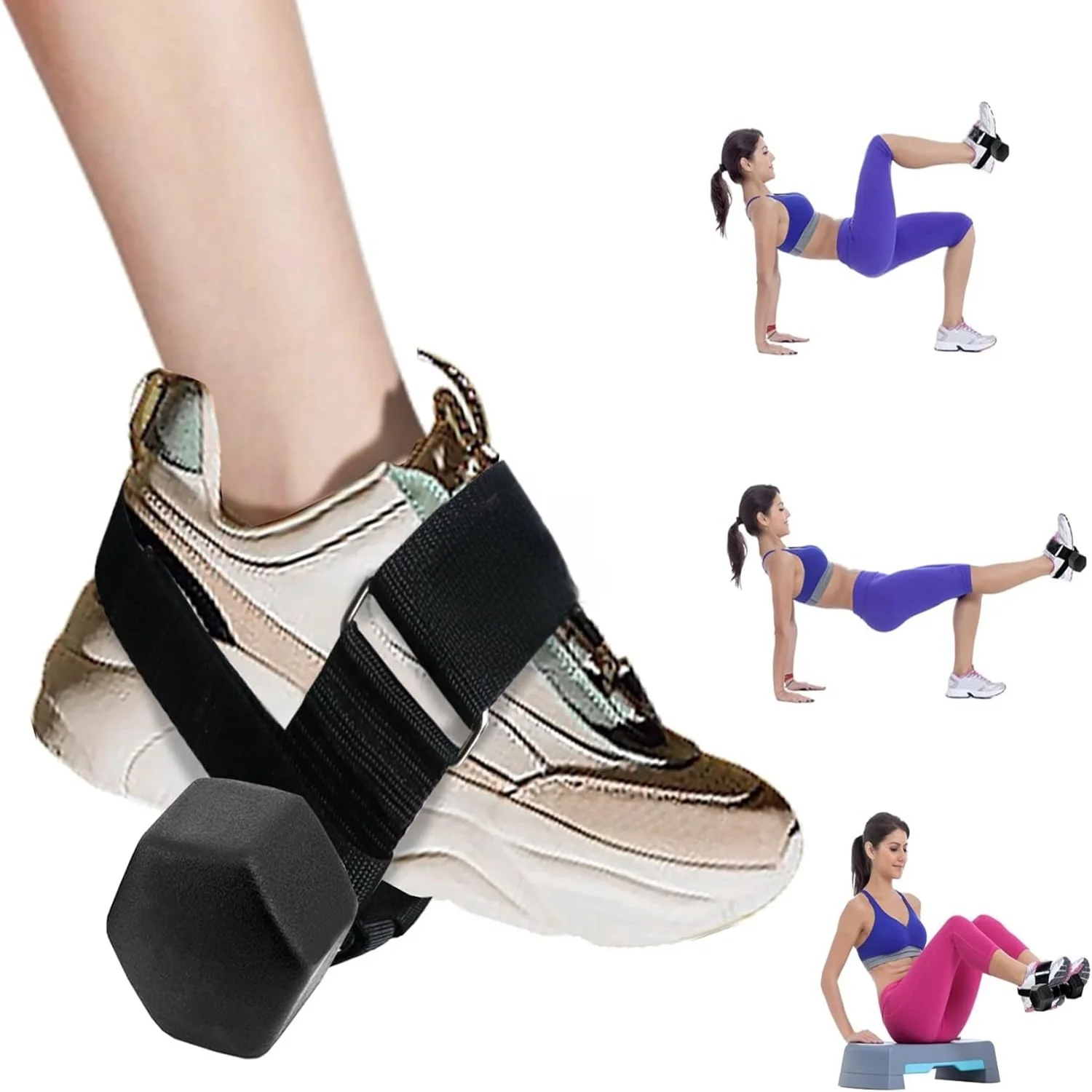 Dumbbell Foot Strap Ankle Weights Tibialis Trainer Strap Adjustable Weight Dumbbell Foot Strap Shin Splint Relief Shin Exercise