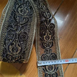 Embroidered Lace Trim Ribbon Fabric, Trimmings for Sewing, Decorative Wedding Applique,5Yards