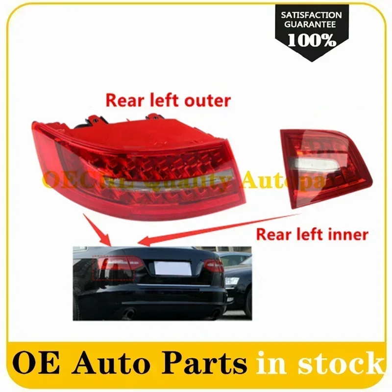 4F5945096J 4F5945095J Rear Outside Light LED Tail Lamp Assembly For Audi A6 C6 S6 Quattro RS6 Saloon Sedan 2009-2011 4F5945093E