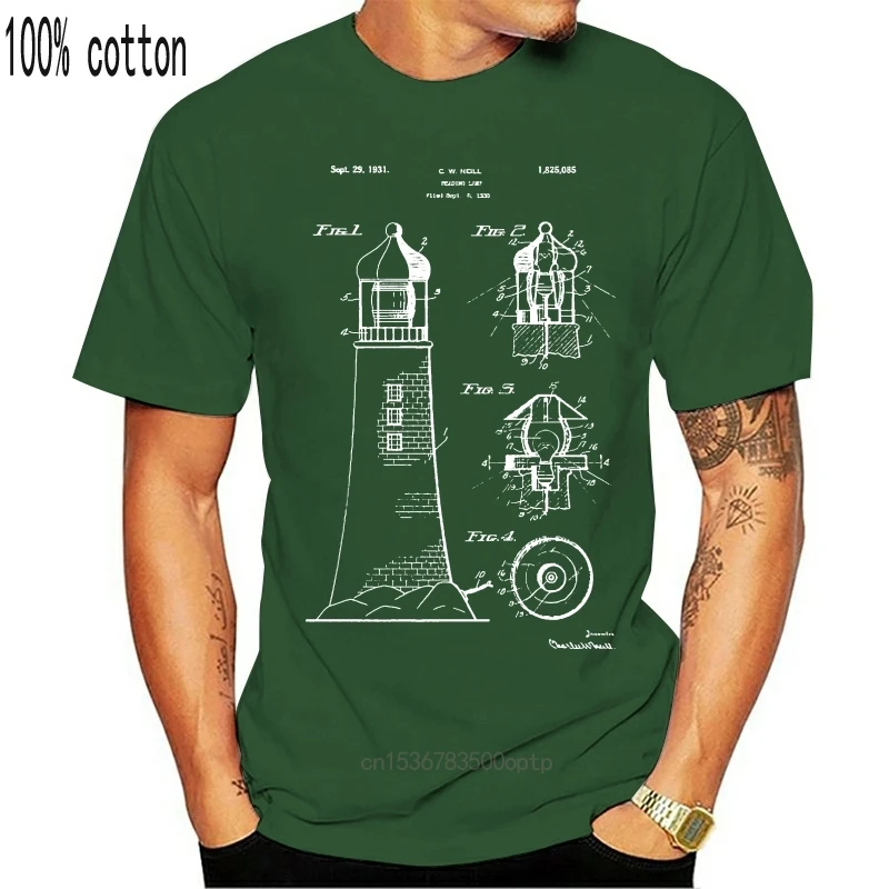 Lighthouse T-Shirt Nautical T-shirt Light House Maritime Navigation Sailing Boat2020 Fashion Brand Men Tops StreetWear T-shirt