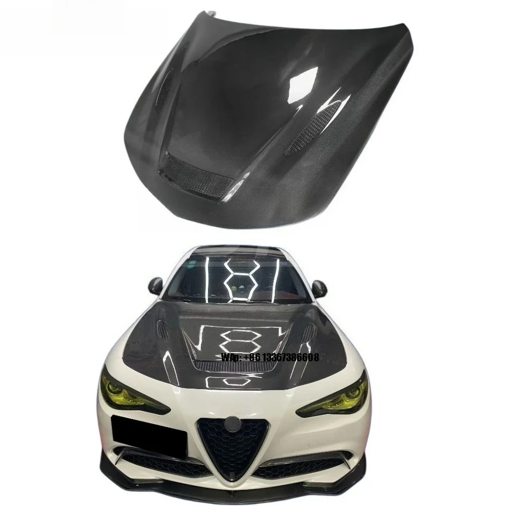 

High Quality 3-Hole Vented Dry Carbon Fiber Hood for Performance Upgrade Lightweight Engine Hood