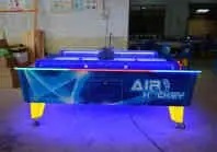 Machine de jeu de hockey sur air de table de jeu de hockey sur air pour 2 joueurs à pièces de monnaie
