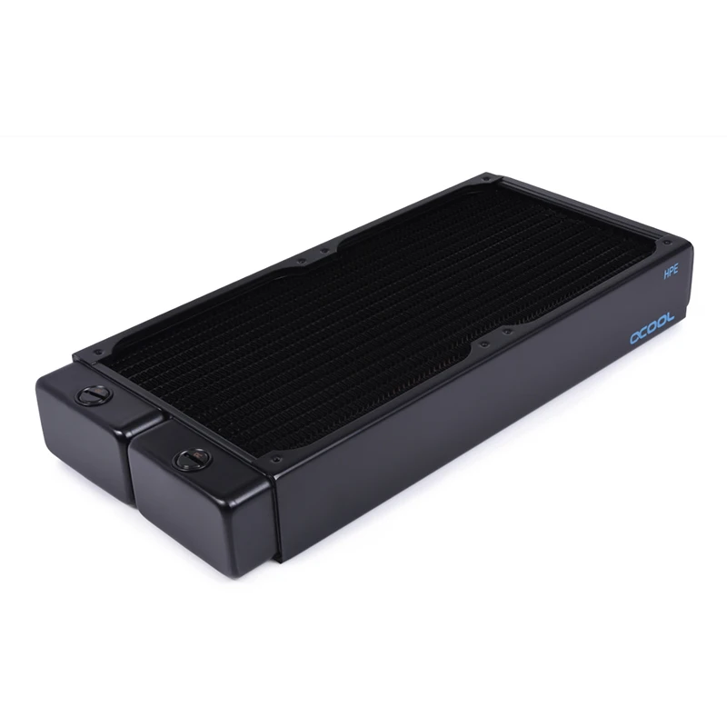 Alphacool NexXxoS HPE-45 전체 구리 280mm 라디에이터, 314.5x144x45MM, 컴퓨터 액체 루프 빌드 물 냉각 시스템에 사용