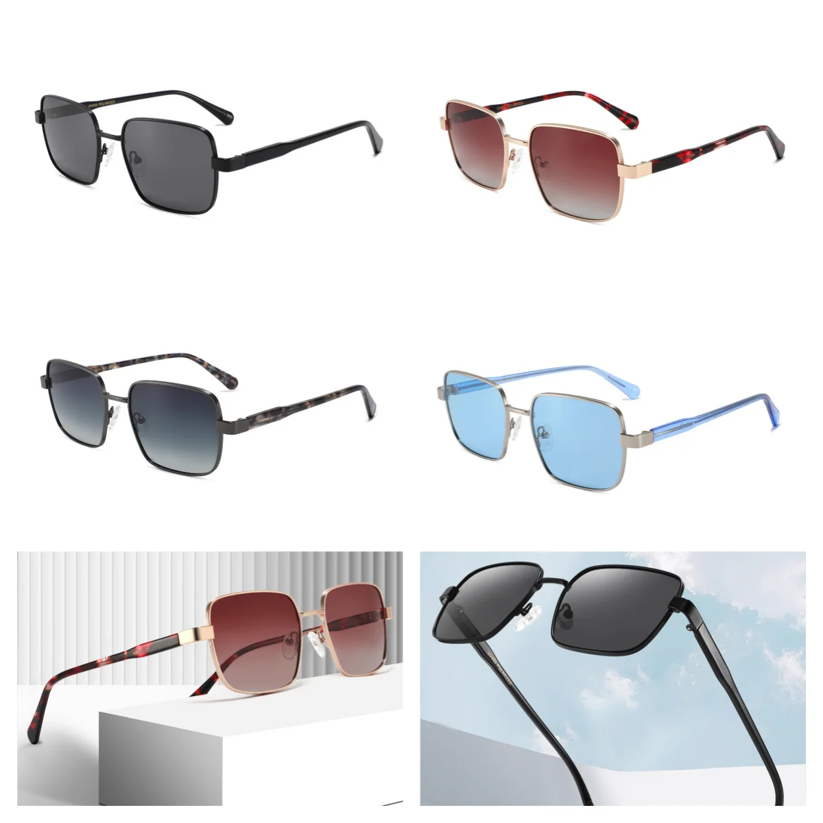 Fashion Square Sunglasses For - đánh giá và giá Vintage Fashion Style Men