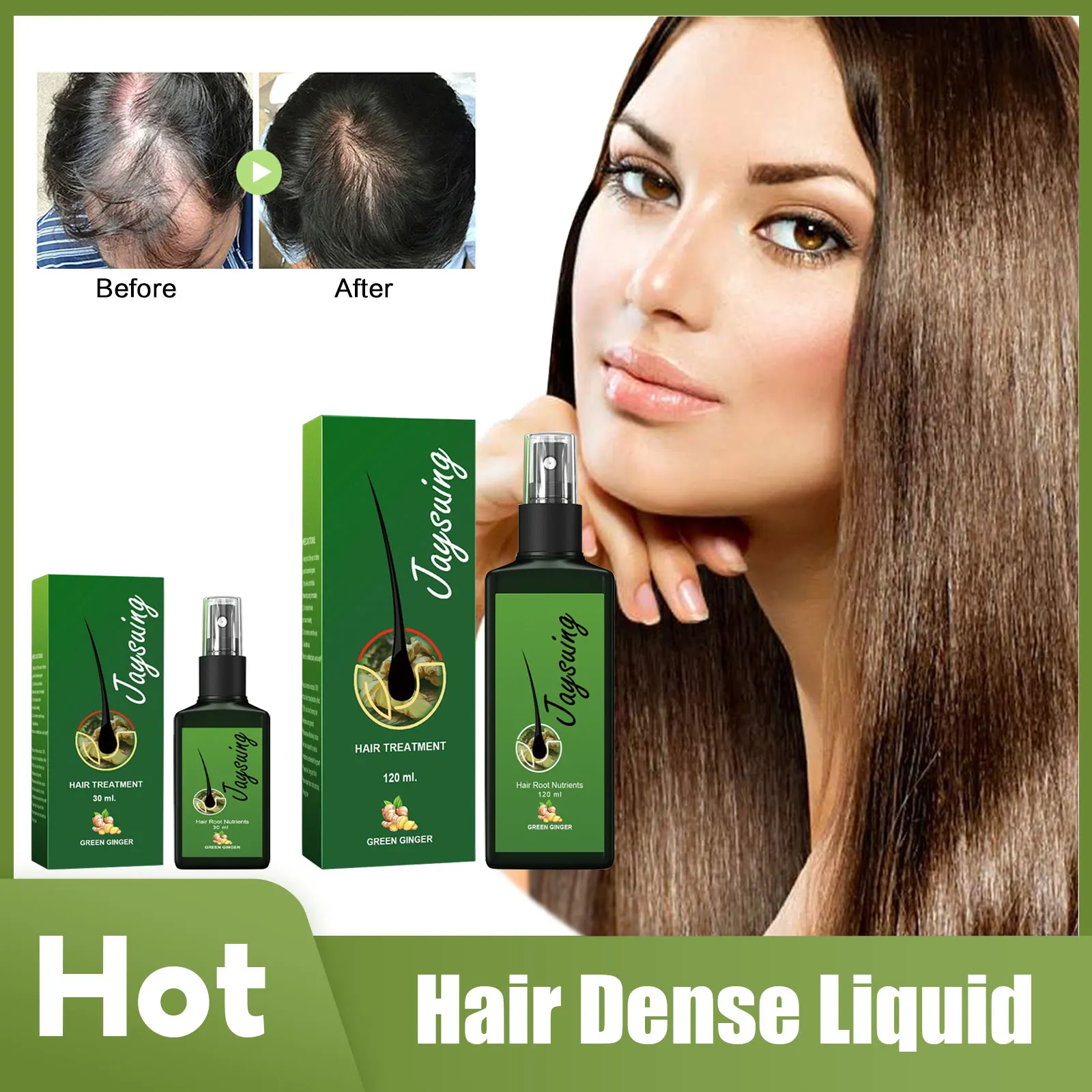 

Hair Treatment Spray Fast Growth Scalp Massage Anti Loss Prevent Baldness Nourishing Roots Repair Damaged Hair Nutrient Lotion