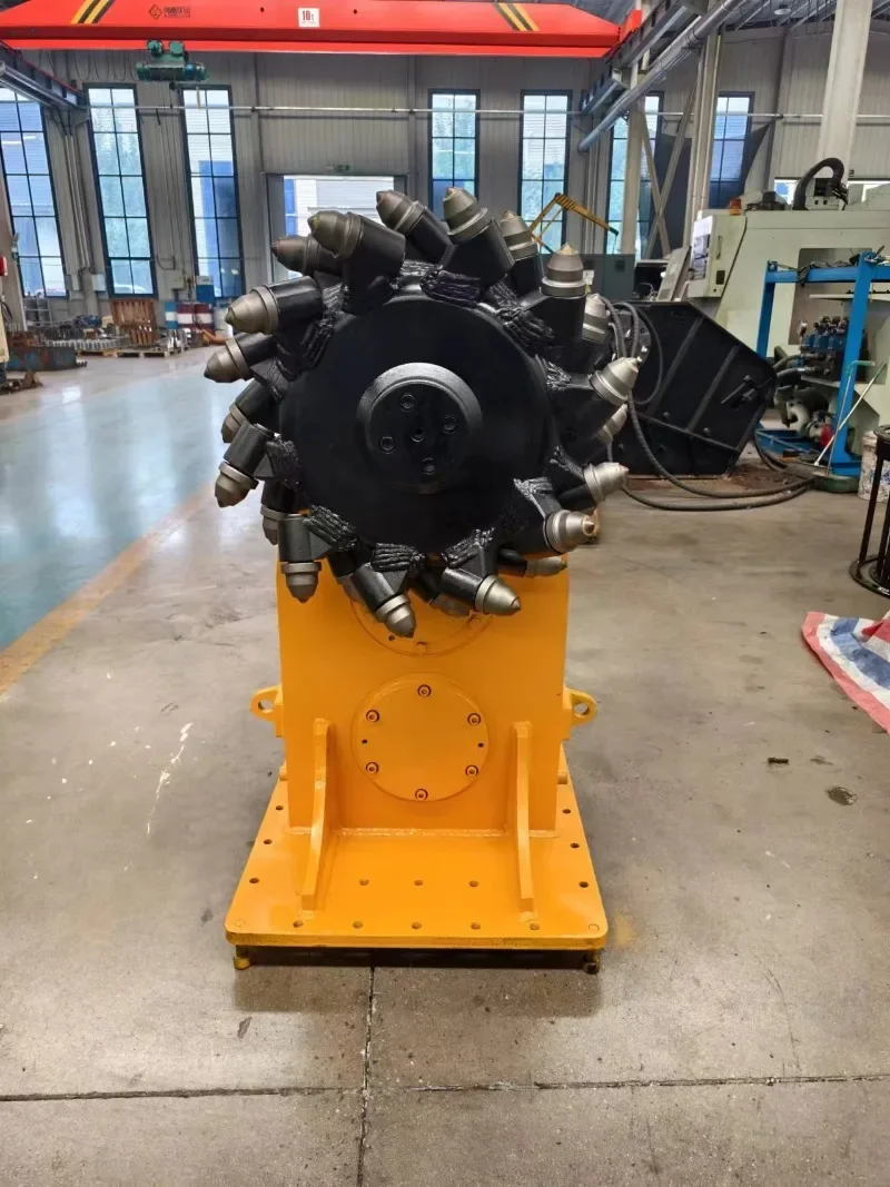 Hydraulic Drum Cutter Milling Machine Roadwork Landscaping Boring Cutting Digging Pavement Tunnel Compact Hydraulic Equipment