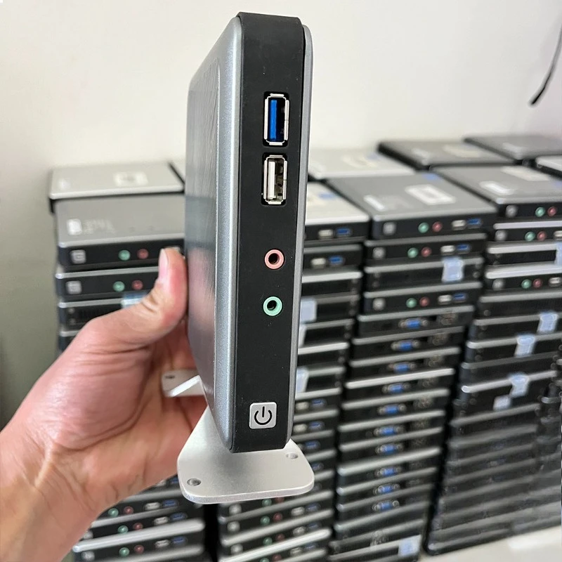 J1800 Mini PC Low Power Industrial Computer Thin Client Portable Desktop ITX Micro PC Stable Dual Core