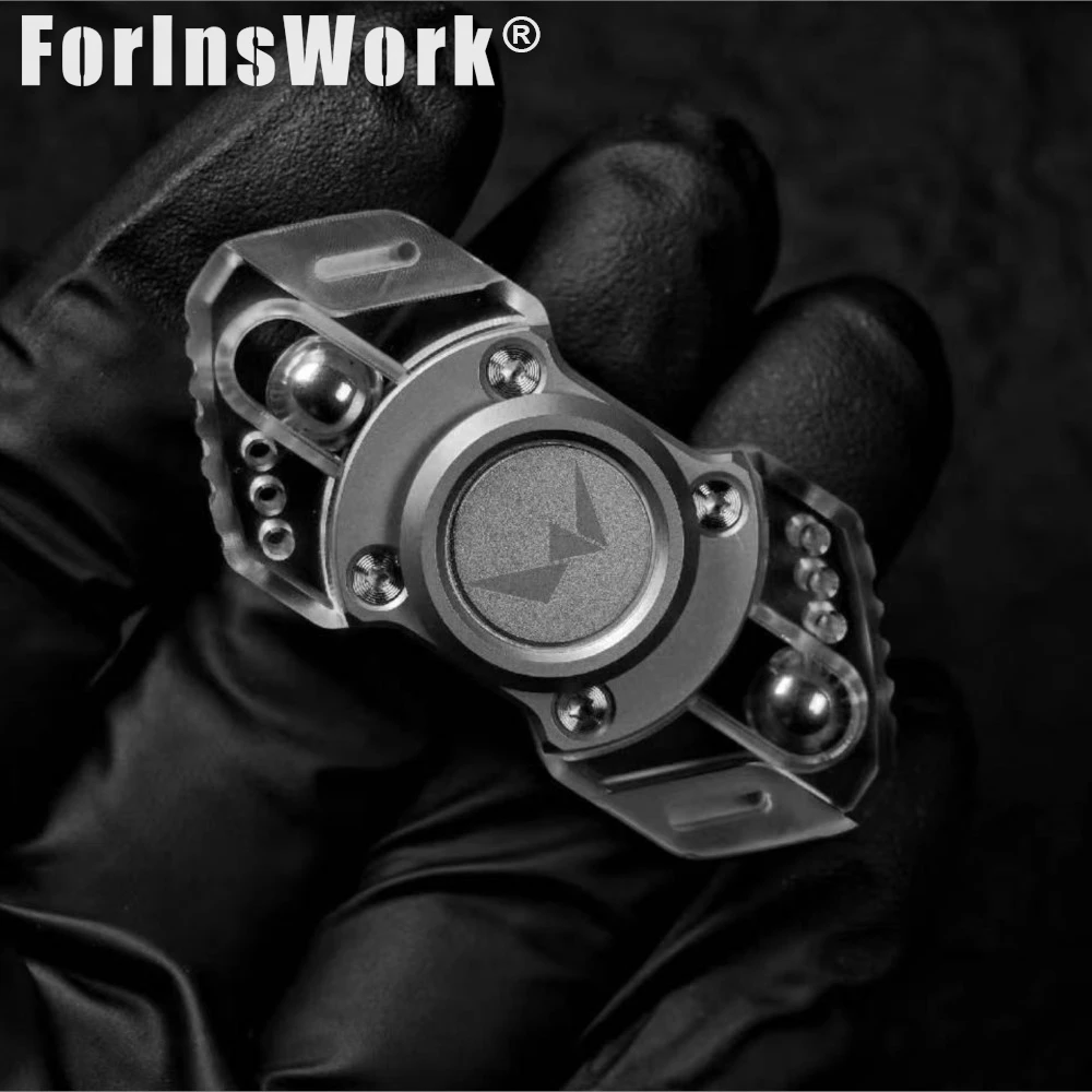 MINI Viper Original Mini 2-Page Fidget Spinner Brass Stainless Steel Titanium Alloy With Ceramic Bearing
