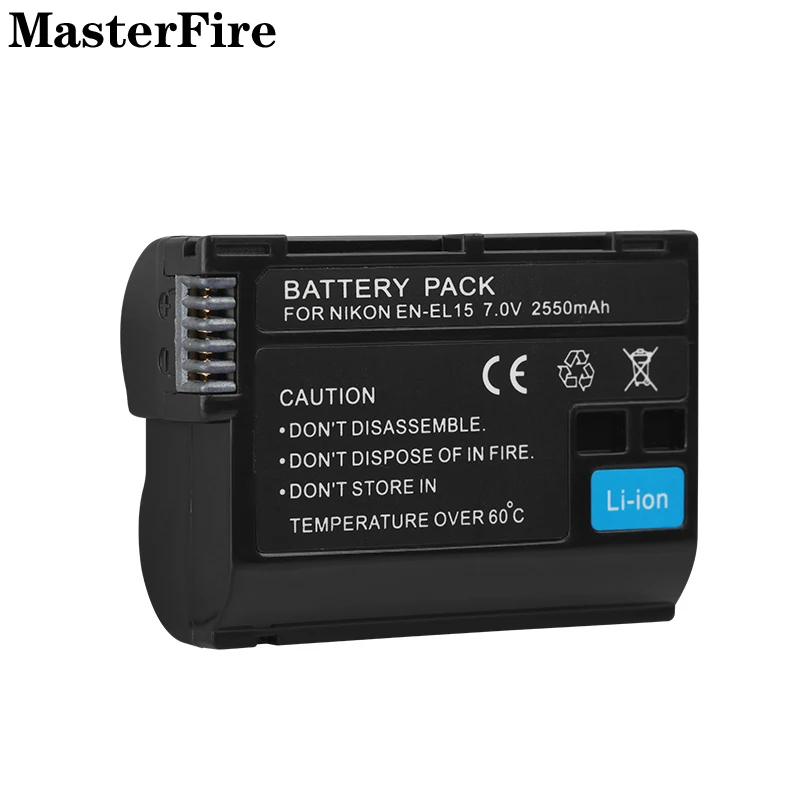 2-10PCS EN-EL15 EN-EL15a EN EL15 EL15a 2550mah Replacement Camera Battery for Nikon D850 D810 D800 D750 D610 D600 D7500 Cell