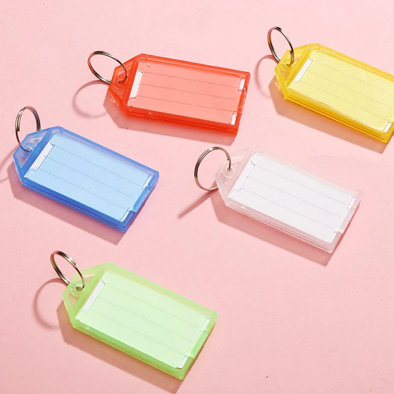 10-100 قطعة متنوعة الألوان رفرف العلامات الرئيسية الأمتعة على ظهره مفتاح السيارة بمناسبة العلامات على الوجهين DIY بها بنفسك معلومات معرف التسمية اسم العلامات ZYF