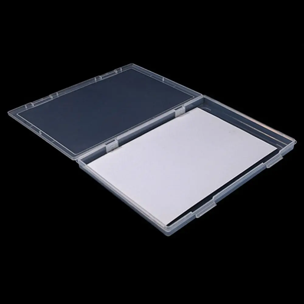 A4 Test Paper Storage Box Dust-Proof Lid Waterproof Office Document Organizer Transparent PP Desktop Sorting Box School Kid Gift