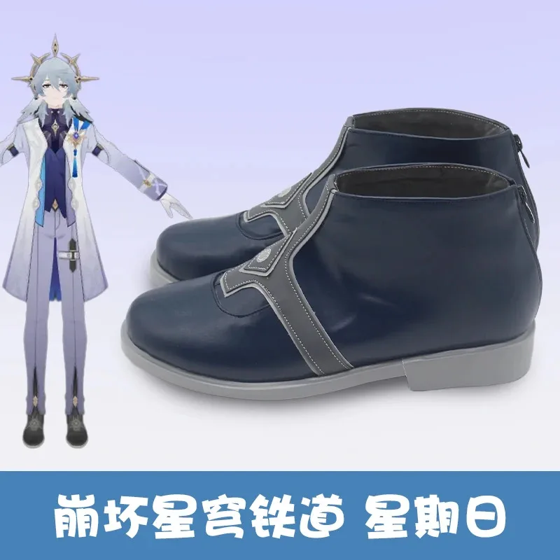 

Игра Honkai Star Rail Последние кожаные туфли для косплея Mr. Sunday Хэллоуин Карнавальные наряды для ролевых игр Вечеринка Propc;6,r'8;p'