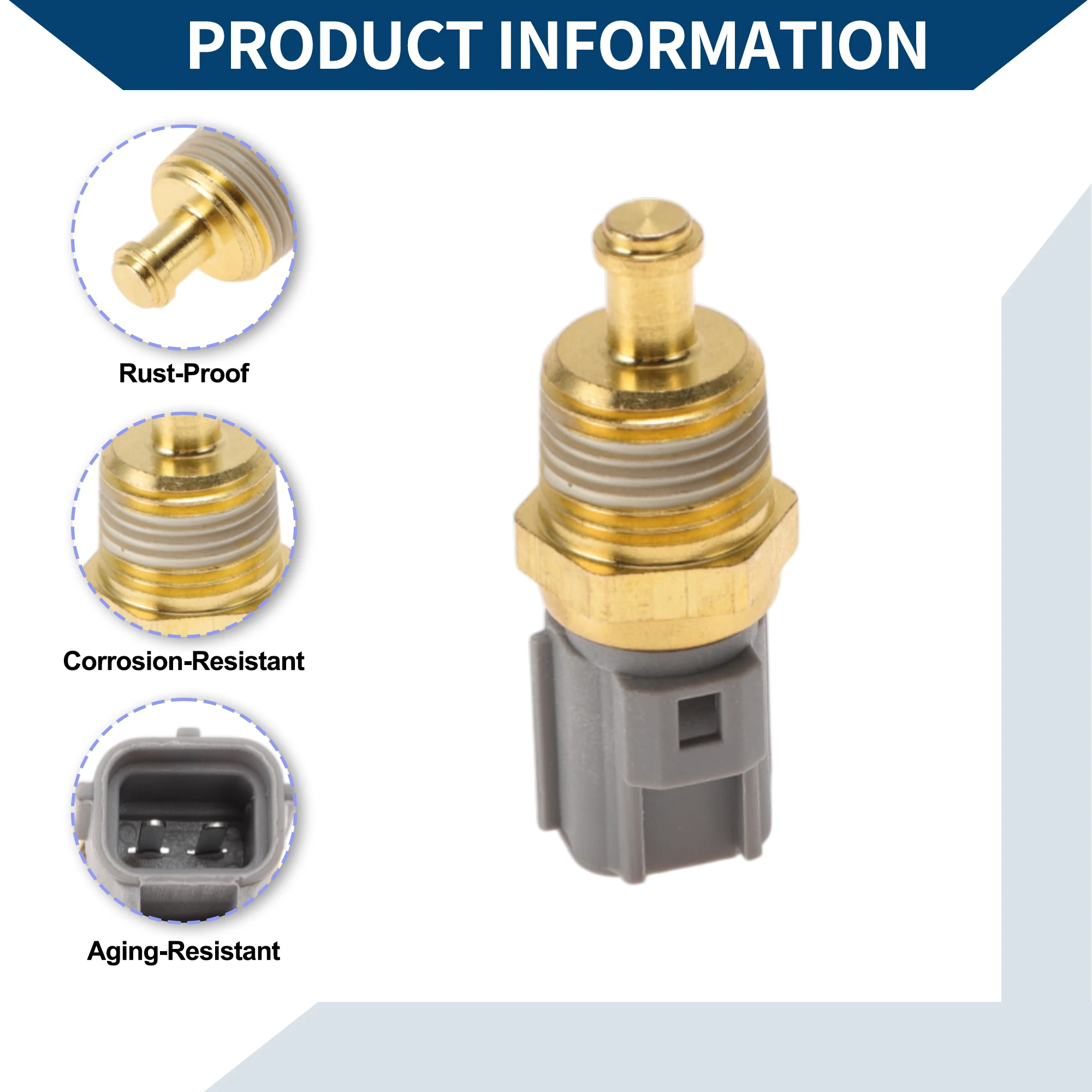 UXCELL 엔진 냉각수 온도 센서 No.1889995C91 폭스바겐 테라몬트 2004-2006용 수온 센서 1개