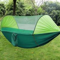 Outdoor Craftsman Anti-Rollover Quickly Open Mosquito Net Adult Hammock Home Picnic Camping Wild.