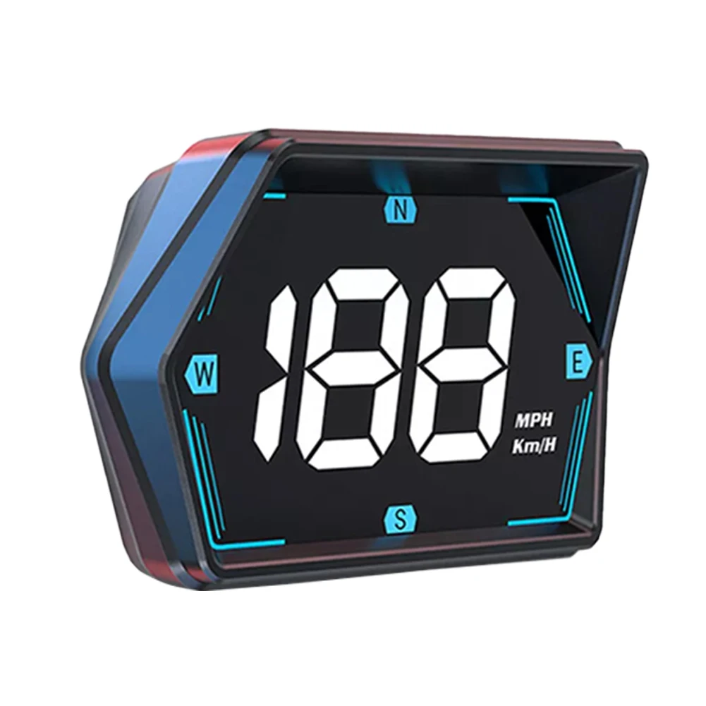 سيارة الرقمية GPS عداد السرعة HD LED عرض سرعة MPH KMH HUD البوصلة الرقمية GPS HUD السرعة الزائدة إنذار عداد السرعة عداد المسافات