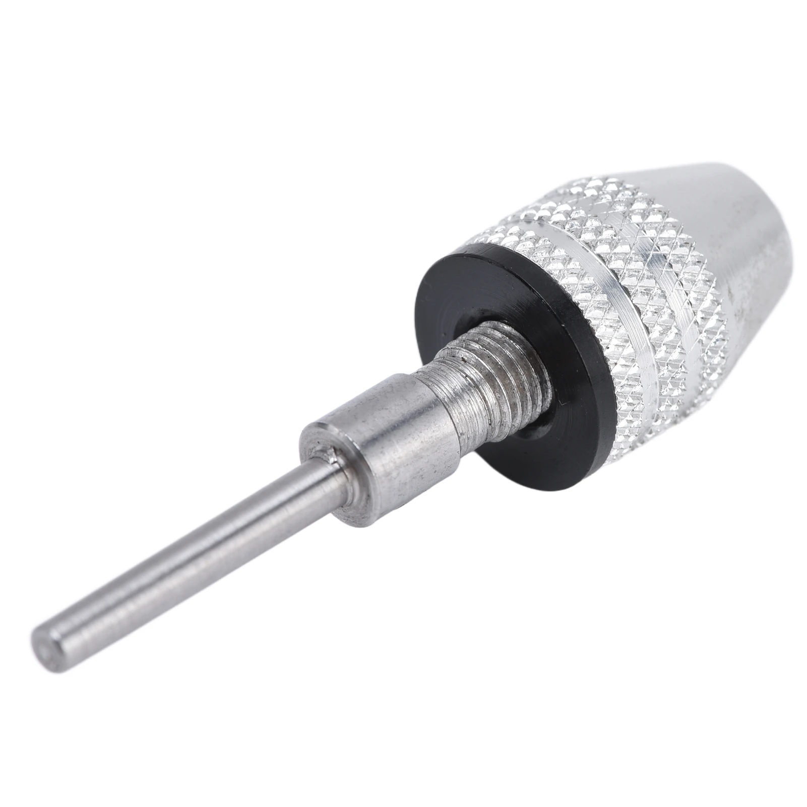 Keyless Drill Chuck Converter Keyless Drill Chuck  Driver Adapter Converter 3 Jaws 1/8in Round Shank 0.3‑3.4mm Silver