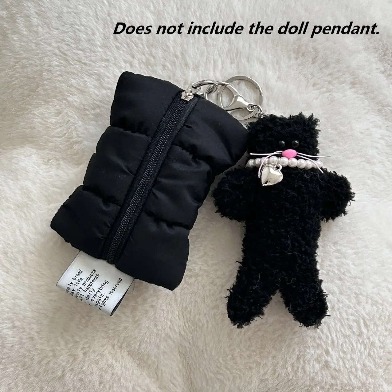 INS Women Wallet Cute Mini Small Wallet Multifunctional Lipstick Makeup Bag White Cloud Coin Purse Portable Storage Bag Key Case