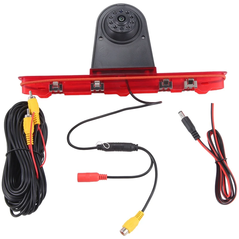 Car Reverse Camera Brake Light Black & Red ABS For Citroen Toyota Proace Peugeot