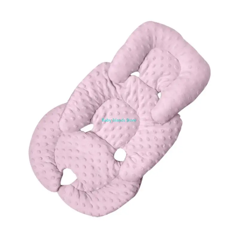 K92D تنفس عربة مقعد وسادة الأطفال حديثي الولادة عربات مقعد بطانة منقط دعم وسادة الطفل يدفع باليدين وسادة مزدوجة الوجهين