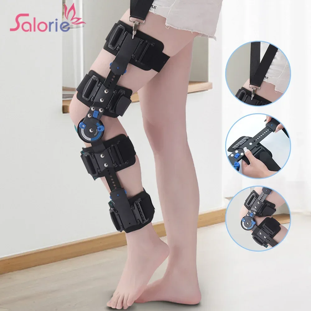 Full set Orthopedic Stabilizer Grade Hinged Knee Leg Brace Support For Injury Arthritis Joint Meniscus Tear Post Surgery Tool