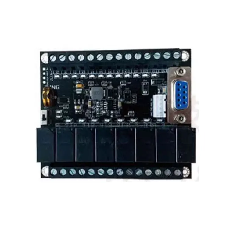 JL1N-20/24/30/32MR PLC 10V-28V Programmable Logic Controller Relay Output with Guide Rail Shell Compatible with F-X1N Series PLC