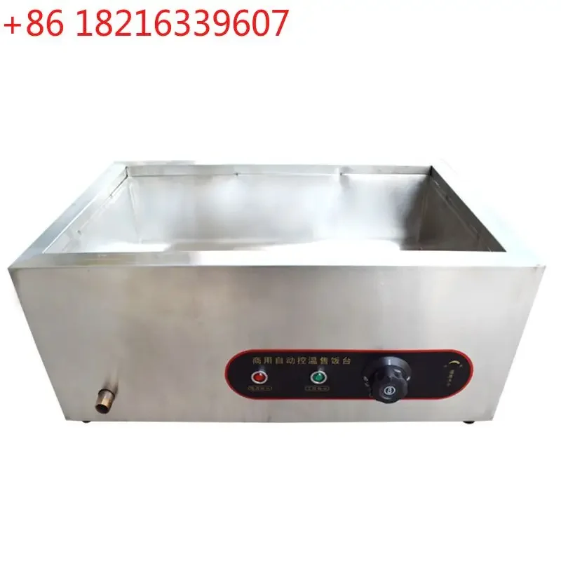 Commercial fast food restaurant cafeteria electric soup insulation table