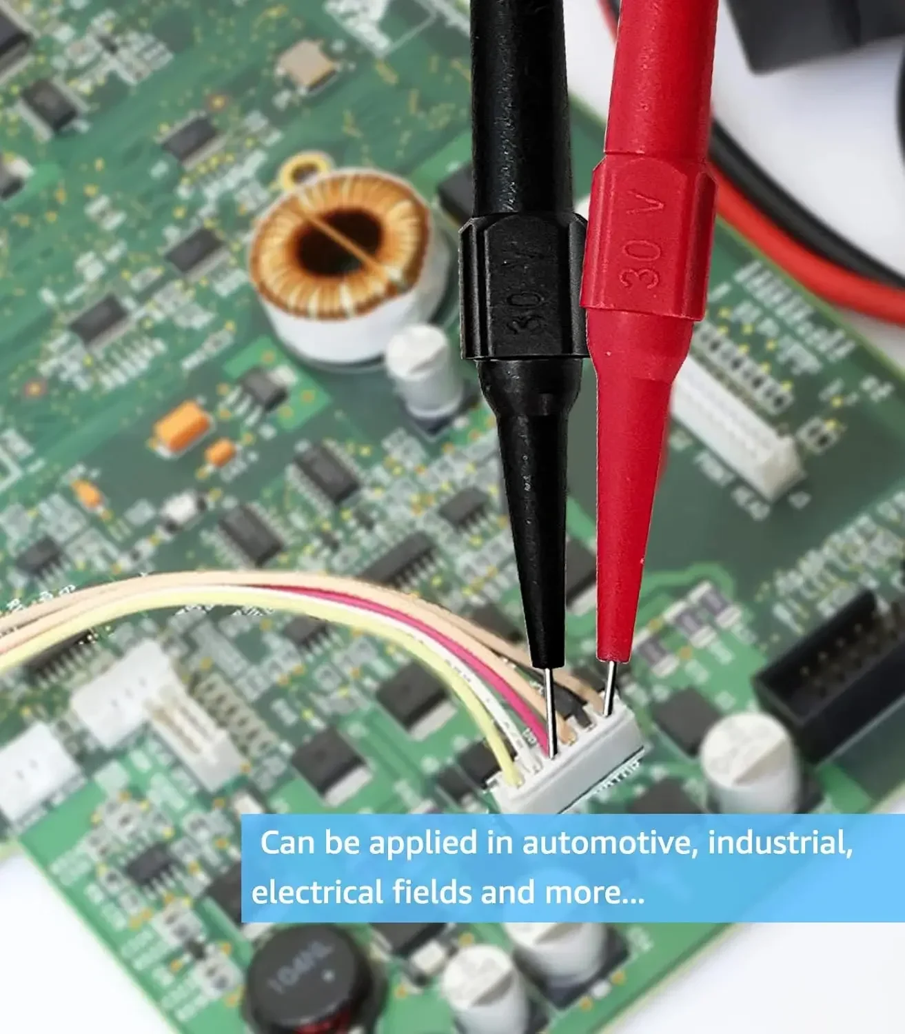 2/4pcs 30V Digital Multimeter Instrumentation Test Probe Pins Lead Equipment Instrument Part Insulation Wire Piercing Needle Tip