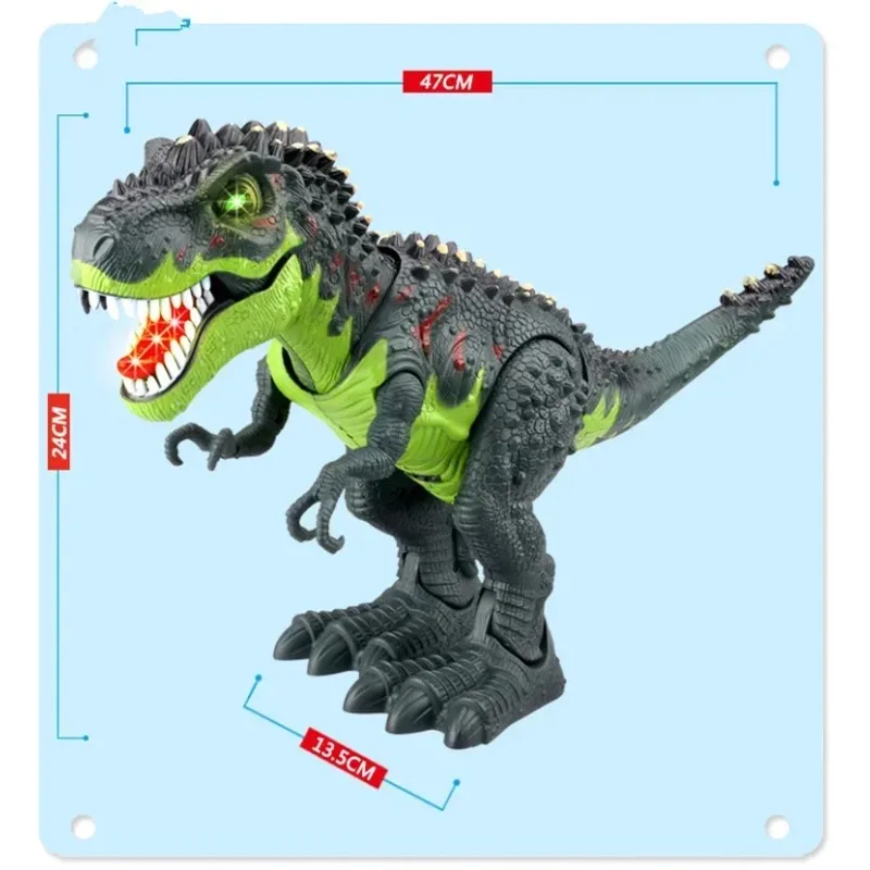 Juguete parlante para caminar, juguete interactivo, modelo de dinosaurio en movimiento, muñeca divertida, Mundo Jurásico, dinosaurio eléctrico, sonido Flash, t-rex, regalo para niños