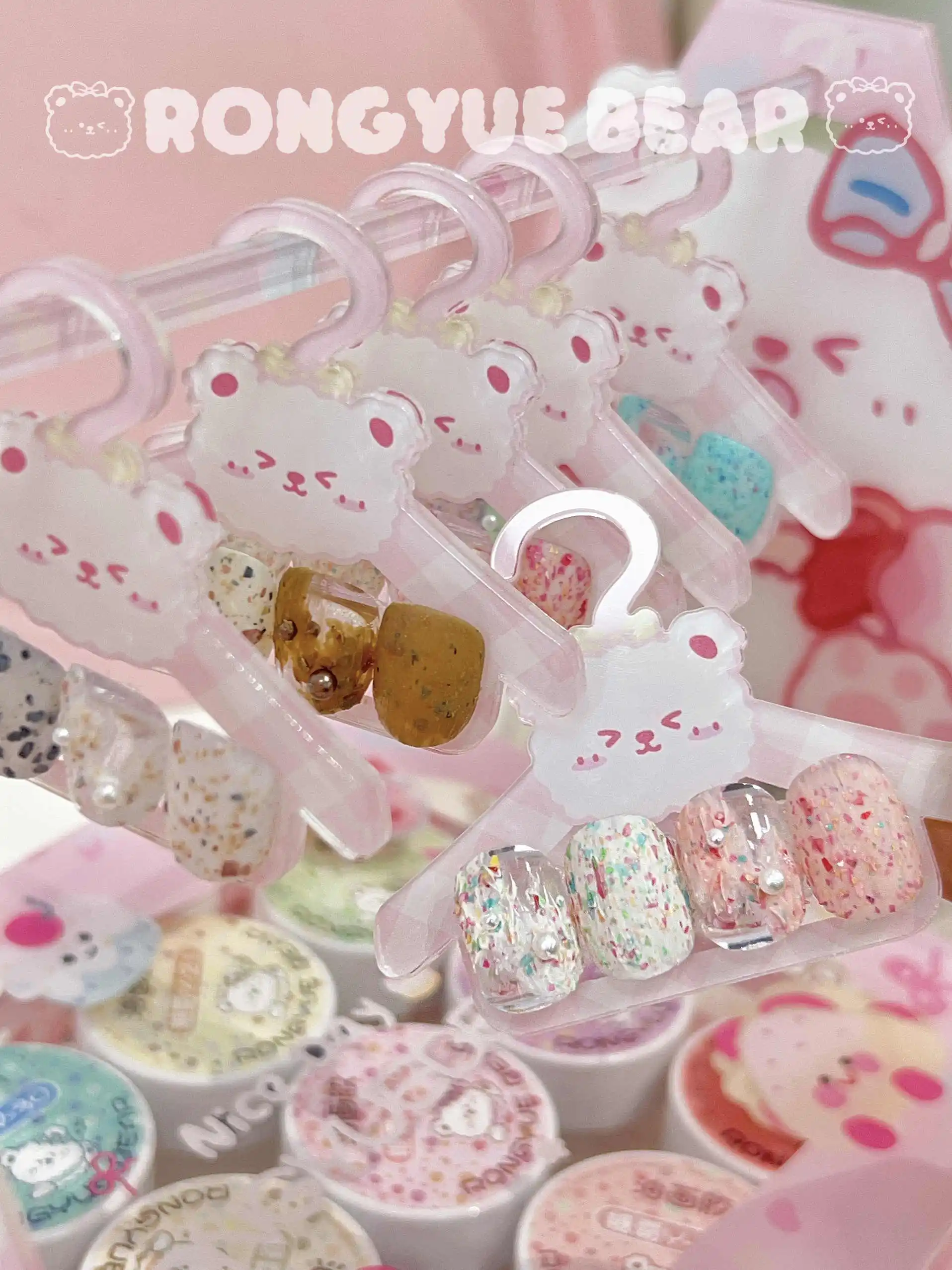 RONGYUEBEAR 12 Kleuren Veelkleurige Nagelgel Set 2025 Nieuwe Mode Hot Koop Nail Art Kit Niet giftig UV Gel nagelsalon Groothandel