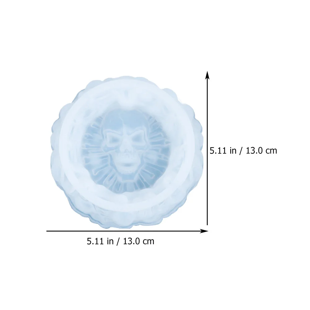 

White Skull Silicone Ashtray Mold DIY Crafts Epoxy Resin Molds Handmade Skull Mould Ashtray Mold Epoxy Resin Molds