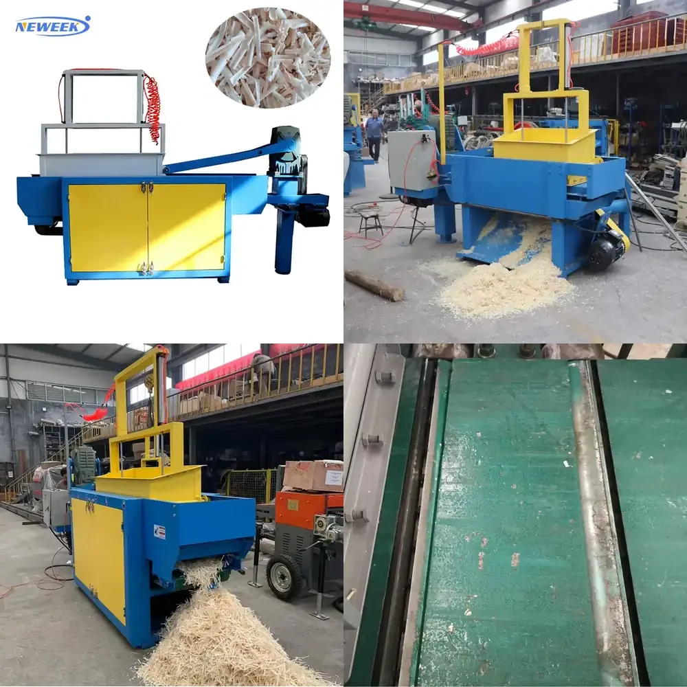 

NEWEEK Horizontal with Hydraulic System Animal Bedding Chipper Livestock Planer Wood Shaving Machine for Poultry Bedding