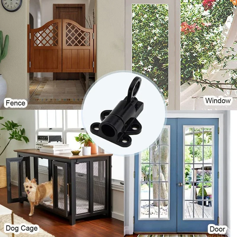 2 pak gerendel pegas pengunci geser, digunakan untuk pintu tutup otomatis, selot barel, kunci pintu geser otomatis