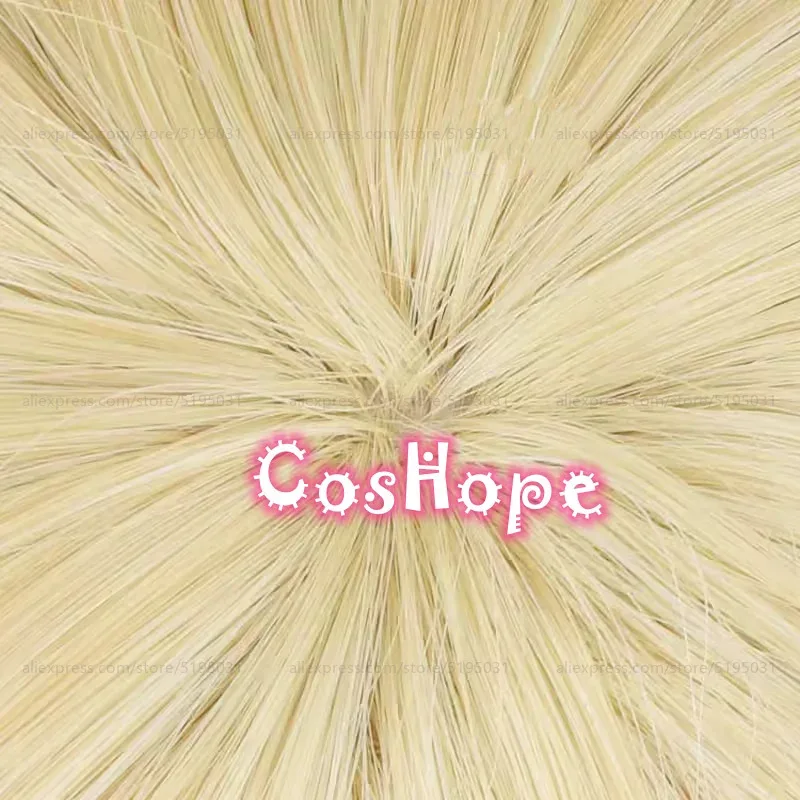 Armin Arlert Cosplay Wig 30cm Short Bob Wig Light Golden Wig Cosplay Anime Cosplay Wigs Heat Resistant Synthetic Wigs