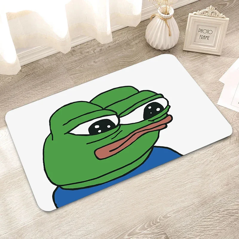 Pepe the Frog Doormat Room Decoration Entrance Rug Kitchen Bathroom  Carpet in the Living Room Bedroom rugs Non slip Foot Mat