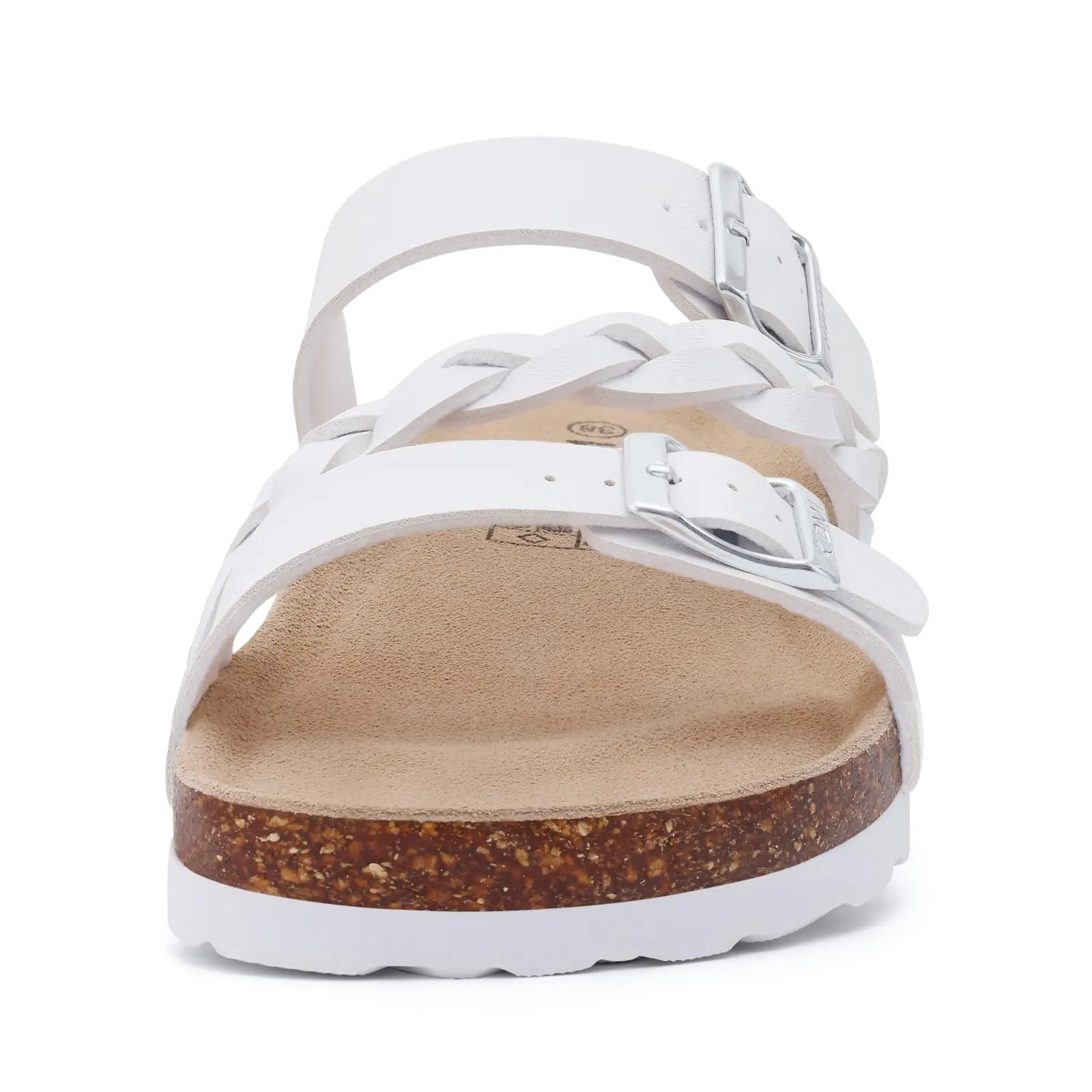 

Палевые модные женские тапочки без шнуровки с пробковой стелькой и регулируемой пряжкой, прогулочные сандалии для отдыха с поддержкой свода стопы