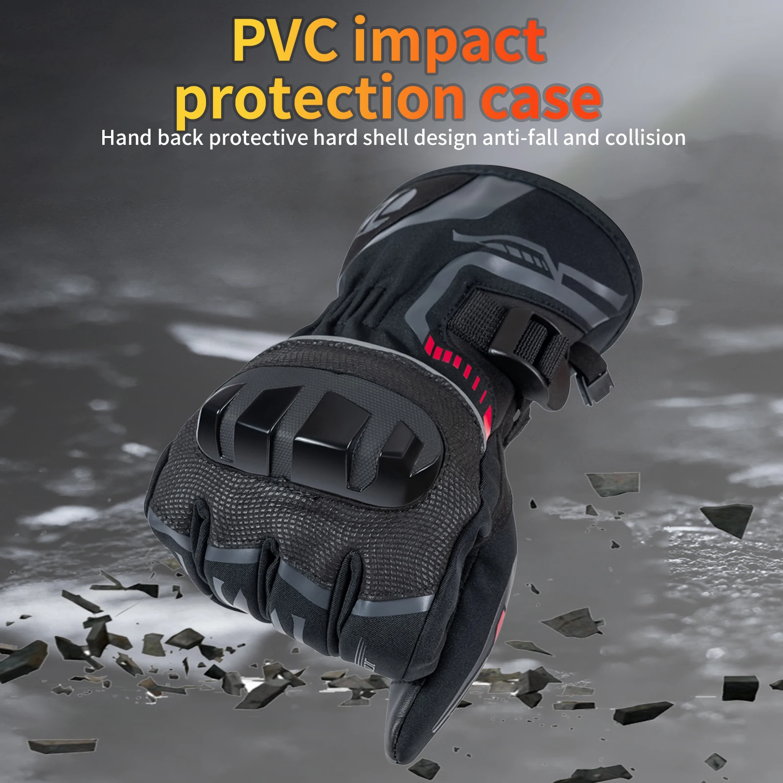 

100% Waterproof Motorcycle Riding Gloves Men Touchscreen Motocross Gloves Anti-fall Winter Warm Motorbike Gloves Skiing Gloves