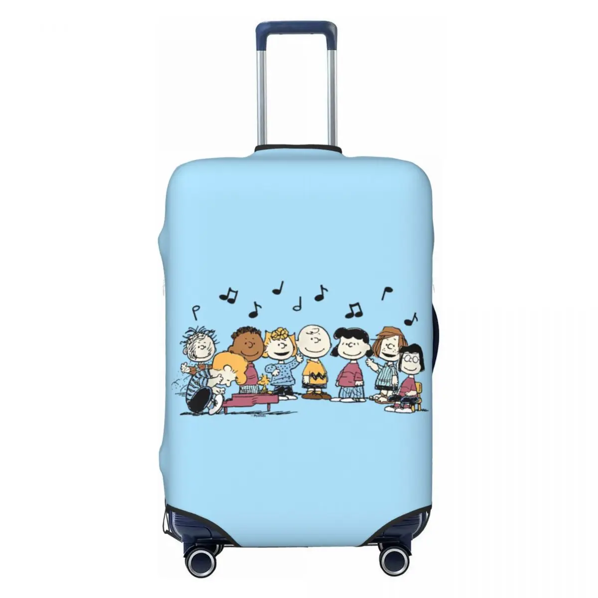 Peanuts Schroeder Pigpen Franklin Lucy Charlie Sally Music Suitcase Cover Business Protector Vacation Strectch Luggage Case