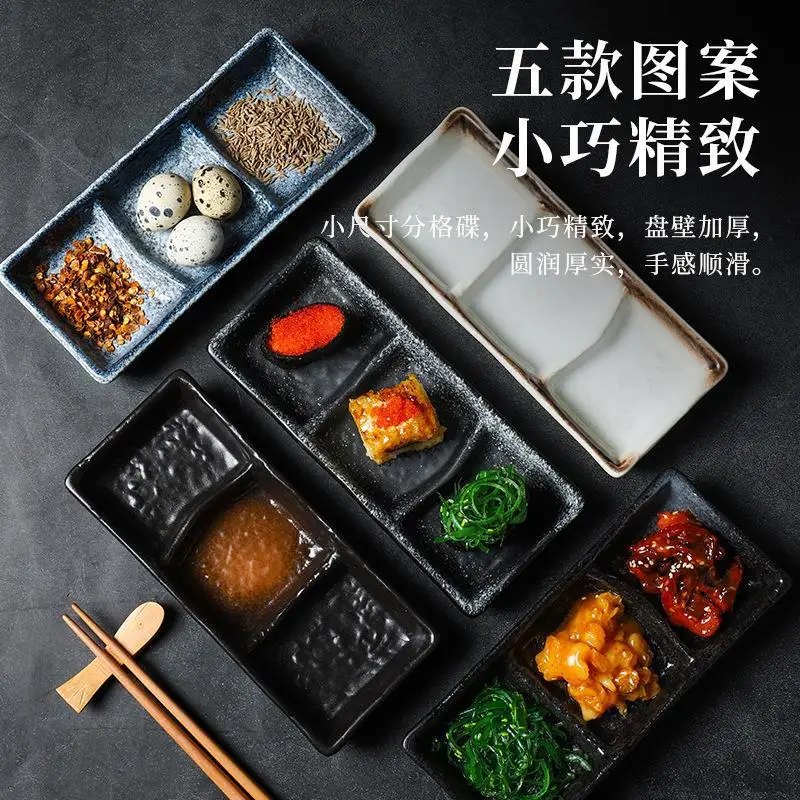 

Ceramic Square Sauce Dish Japanese Style Sushi Dish Flavoring Sushi Mustard Plate Soy Sauce Cherry Blossom Pepper Tray