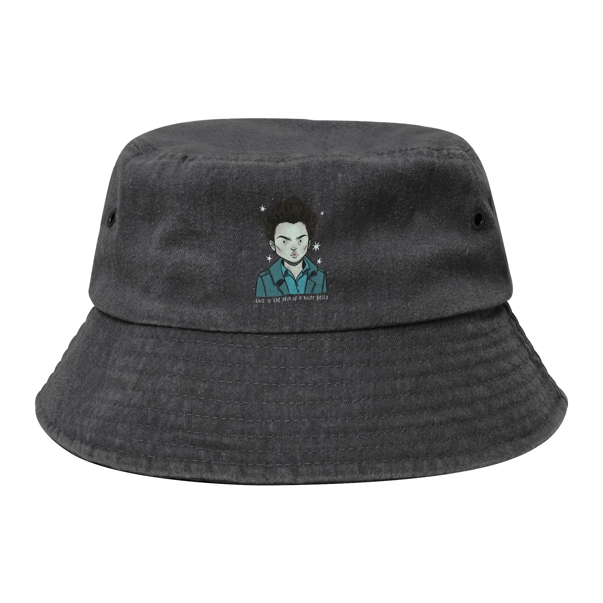 Street This Is The Skin Of A Killer Bella Twilight Edward Cullen Bucket Hat Unisex Lightweight Outdoor  Fishing Hats Bob Hats