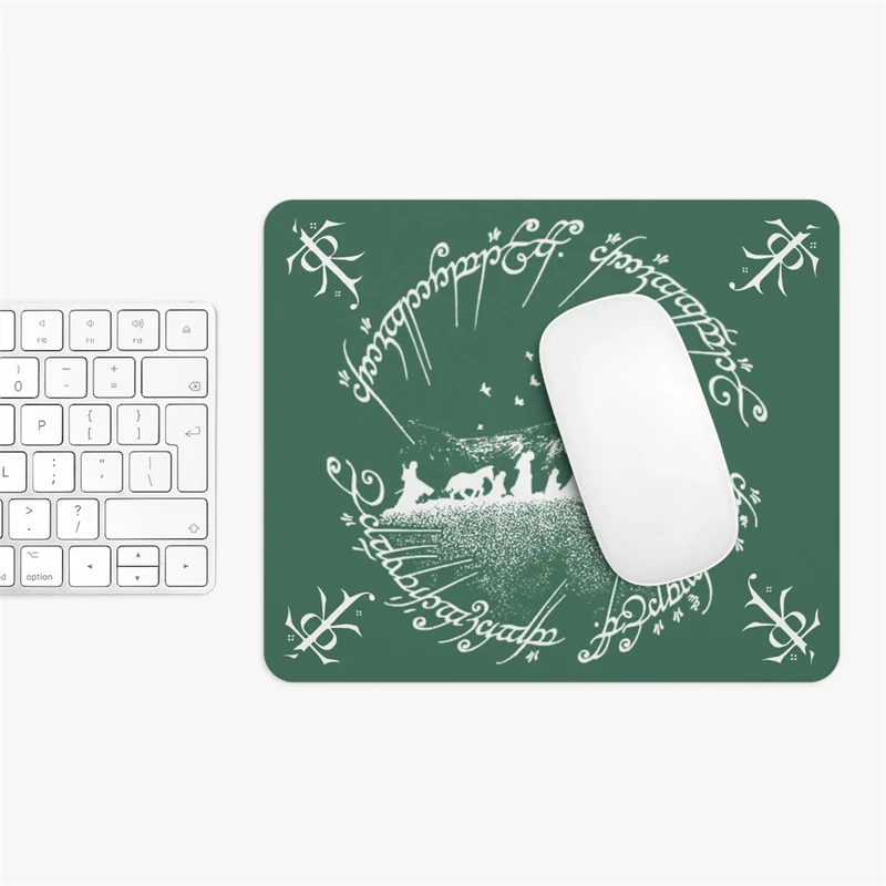 LOTR Gaming Mouse Pad Shire Green Lord of the Rings Mousepad LOTR Mousepad Middle Earth Tolkien Rings of Power Game Mouse Pad