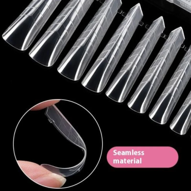 Full Cover Dual Forms Nails Mold 120pcs False Tips Quick Building UV Gel Acrylic Nail Mold Nail System Shaping Extension Top
