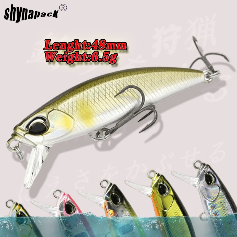 New 1Pcs Minnow Fishing Lures Artificial Hard Bait 4.8Cm 6.5G Sinking Wobbler Crankbaits Carp Bass Predator Fishing Tackle Pesca